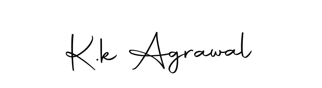 Design your own signature with our free online signature maker. With this signature software, you can create a handwritten (Autography-DOLnW) signature for name K.k Agrawal. K.k Agrawal signature style 10 images and pictures png