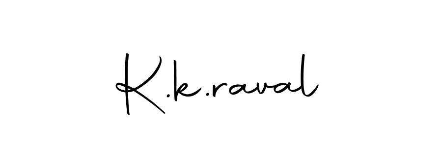 How to make K.k.raval name signature. Use Autography-DOLnW style for creating short signs online. This is the latest handwritten sign. K.k.raval signature style 10 images and pictures png