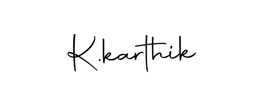 Create a beautiful signature design for name K.karthik. With this signature (Autography-DOLnW) fonts, you can make a handwritten signature for free. K.karthik signature style 10 images and pictures png