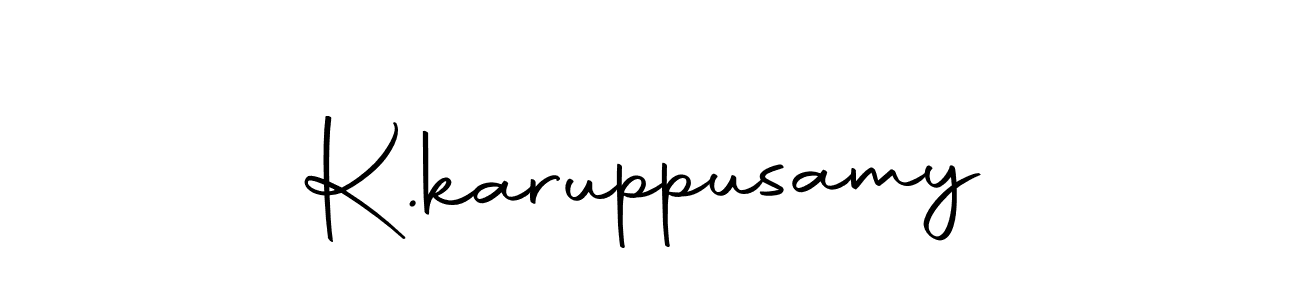 Make a beautiful signature design for name K.karuppusamy. With this signature (Autography-DOLnW) style, you can create a handwritten signature for free. K.karuppusamy signature style 10 images and pictures png