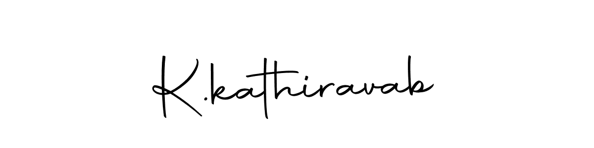 Create a beautiful signature design for name K.kathiravab. With this signature (Autography-DOLnW) fonts, you can make a handwritten signature for free. K.kathiravab signature style 10 images and pictures png