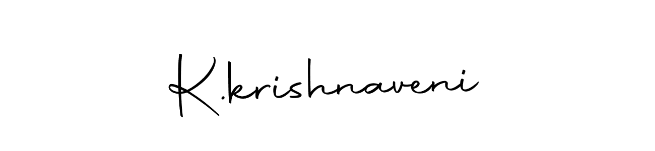 Create a beautiful signature design for name K.krishnaveni. With this signature (Autography-DOLnW) fonts, you can make a handwritten signature for free. K.krishnaveni signature style 10 images and pictures png