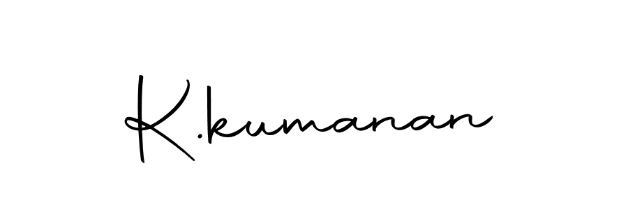 Design your own signature with our free online signature maker. With this signature software, you can create a handwritten (Autography-DOLnW) signature for name K.kumanan. K.kumanan signature style 10 images and pictures png