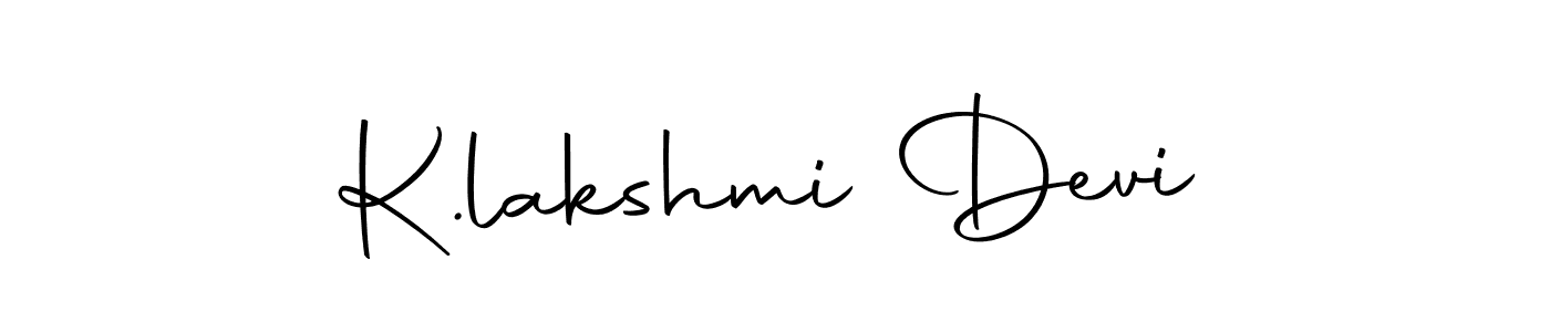 The best way (Autography-DOLnW) to make a short signature is to pick only two or three words in your name. The name K.lakshmi Devi include a total of six letters. For converting this name. K.lakshmi Devi signature style 10 images and pictures png