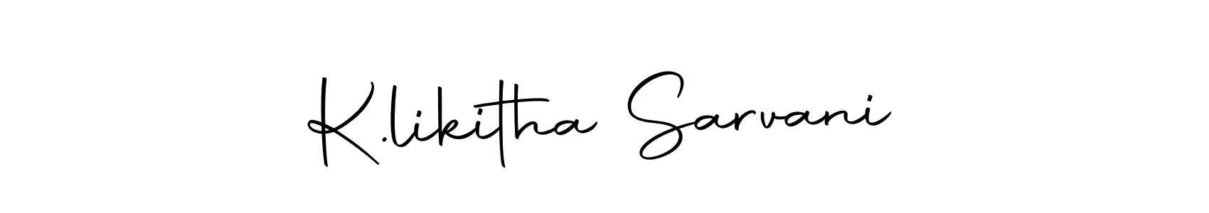 Design your own signature with our free online signature maker. With this signature software, you can create a handwritten (Autography-DOLnW) signature for name K.likitha Sarvani. K.likitha Sarvani signature style 10 images and pictures png