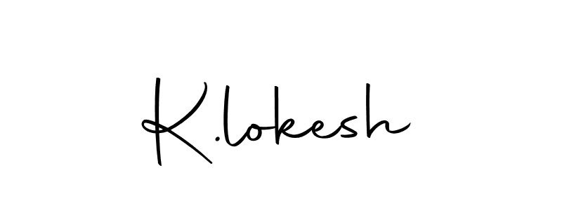 Use a signature maker to create a handwritten signature online. With this signature software, you can design (Autography-DOLnW) your own signature for name K.lokesh. K.lokesh signature style 10 images and pictures png