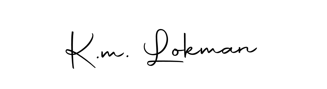 Check out images of Autograph of K.m. Lokman name. Actor K.m. Lokman Signature Style. Autography-DOLnW is a professional sign style online. K.m. Lokman signature style 10 images and pictures png