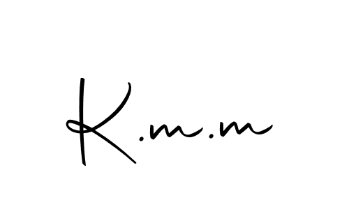 Make a beautiful signature design for name K.m.m. With this signature (Autography-DOLnW) style, you can create a handwritten signature for free. K.m.m signature style 10 images and pictures png