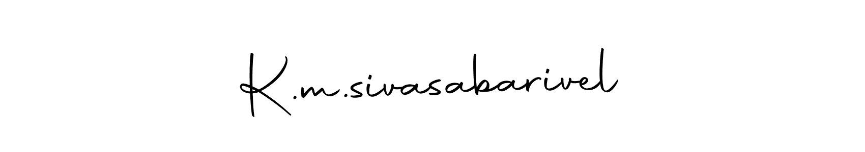 Make a short K.m.sivasabarivel signature style. Manage your documents anywhere anytime using Autography-DOLnW. Create and add eSignatures, submit forms, share and send files easily. K.m.sivasabarivel signature style 10 images and pictures png