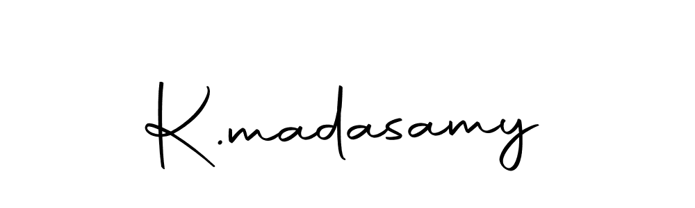 Design your own signature with our free online signature maker. With this signature software, you can create a handwritten (Autography-DOLnW) signature for name K.madasamy. K.madasamy signature style 10 images and pictures png