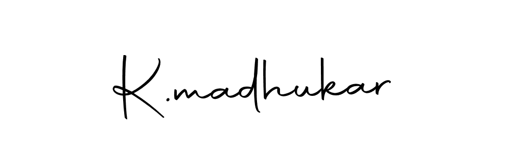 Design your own signature with our free online signature maker. With this signature software, you can create a handwritten (Autography-DOLnW) signature for name K.madhukar. K.madhukar signature style 10 images and pictures png