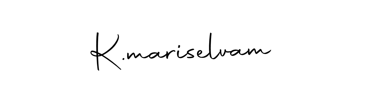 Make a beautiful signature design for name K.mariselvam. Use this online signature maker to create a handwritten signature for free. K.mariselvam signature style 10 images and pictures png