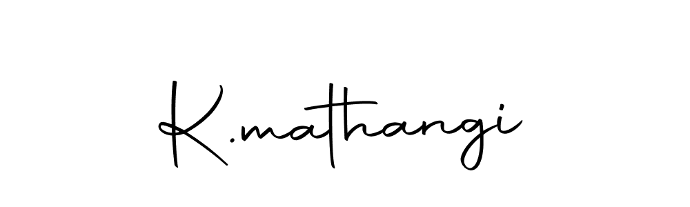 Create a beautiful signature design for name K.mathangi. With this signature (Autography-DOLnW) fonts, you can make a handwritten signature for free. K.mathangi signature style 10 images and pictures png