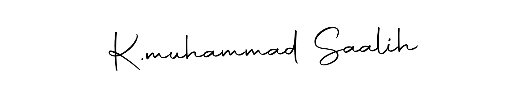 You can use this online signature creator to create a handwritten signature for the name K.muhammad Saalih. This is the best online autograph maker. K.muhammad Saalih signature style 10 images and pictures png