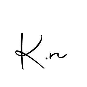 How to make K.n name signature. Use Autography-DOLnW style for creating short signs online. This is the latest handwritten sign. K.n signature style 10 images and pictures png