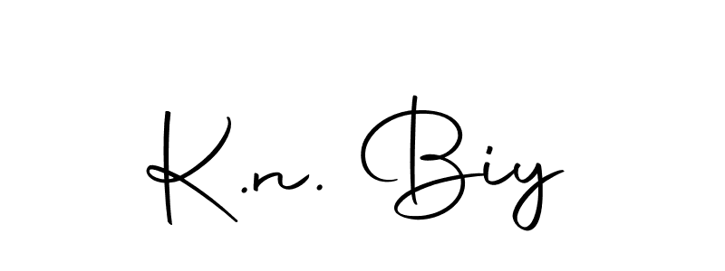 Also we have K.n. Biy name is the best signature style. Create professional handwritten signature collection using Autography-DOLnW autograph style. K.n. Biy signature style 10 images and pictures png