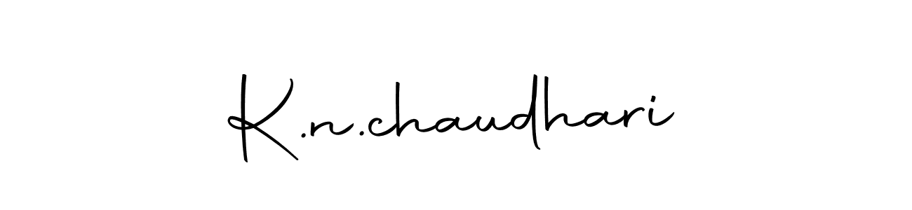 Design your own signature with our free online signature maker. With this signature software, you can create a handwritten (Autography-DOLnW) signature for name K.n.chaudhari. K.n.chaudhari signature style 10 images and pictures png