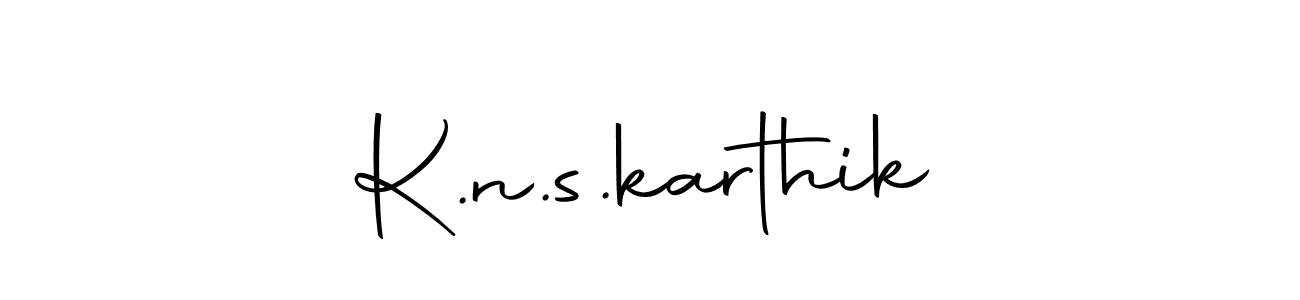 Design your own signature with our free online signature maker. With this signature software, you can create a handwritten (Autography-DOLnW) signature for name K.n.s.karthik. K.n.s.karthik signature style 10 images and pictures png
