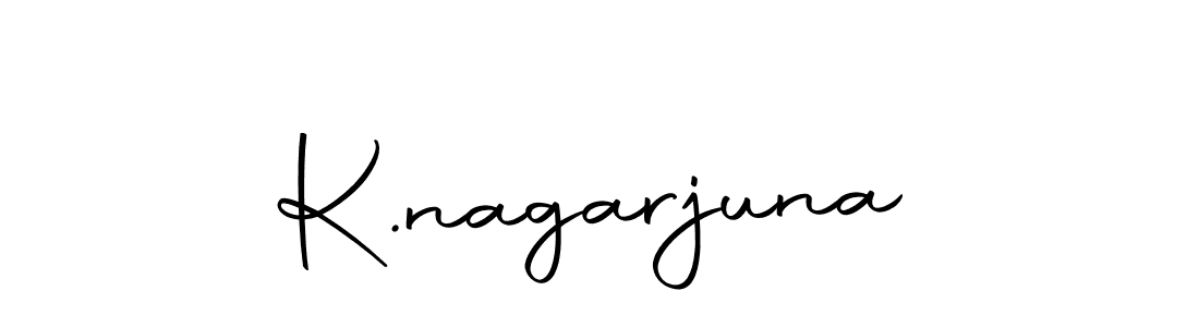 You should practise on your own different ways (Autography-DOLnW) to write your name (K.nagarjuna) in signature. don't let someone else do it for you. K.nagarjuna signature style 10 images and pictures png