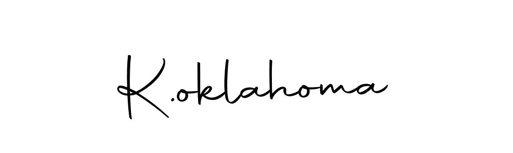 How to make K.oklahoma signature? Autography-DOLnW is a professional autograph style. Create handwritten signature for K.oklahoma name. K.oklahoma signature style 10 images and pictures png