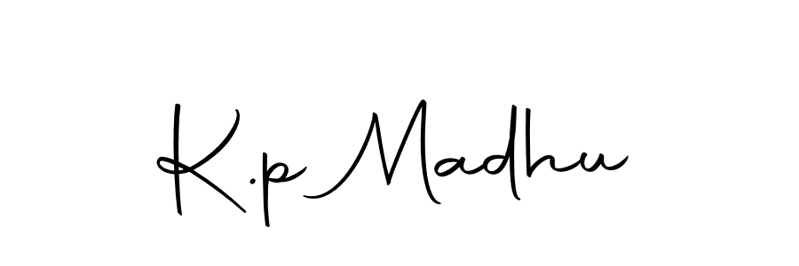 Use a signature maker to create a handwritten signature online. With this signature software, you can design (Autography-DOLnW) your own signature for name K.p Madhu. K.p Madhu signature style 10 images and pictures png