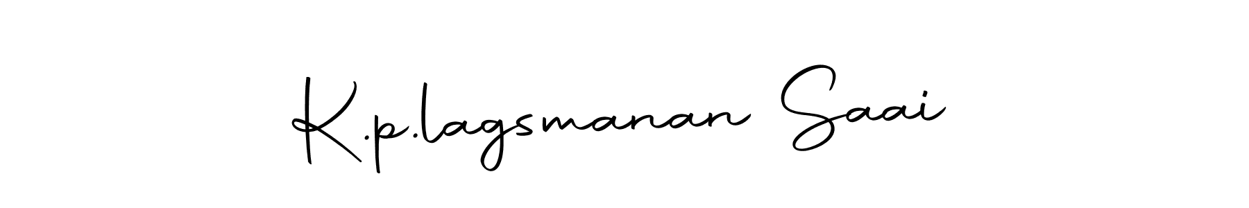 Create a beautiful signature design for name K.p.lagsmanan Saai. With this signature (Autography-DOLnW) fonts, you can make a handwritten signature for free. K.p.lagsmanan Saai signature style 10 images and pictures png