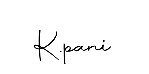 Use a signature maker to create a handwritten signature online. With this signature software, you can design (Autography-DOLnW) your own signature for name K.pani. K.pani signature style 10 images and pictures png