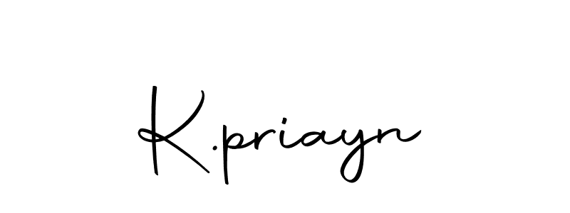 K.priayn stylish signature style. Best Handwritten Sign (Autography-DOLnW) for my name. Handwritten Signature Collection Ideas for my name K.priayn. K.priayn signature style 10 images and pictures png