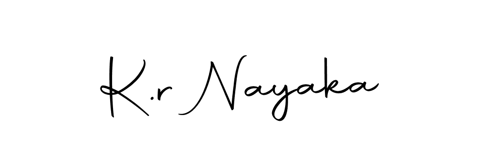 Design your own signature with our free online signature maker. With this signature software, you can create a handwritten (Autography-DOLnW) signature for name K.r Nayaka. K.r Nayaka signature style 10 images and pictures png