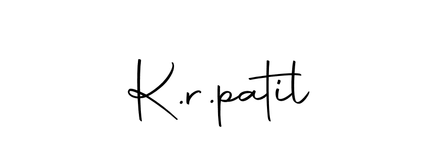 You should practise on your own different ways (Autography-DOLnW) to write your name (K.r.patil) in signature. don't let someone else do it for you. K.r.patil signature style 10 images and pictures png