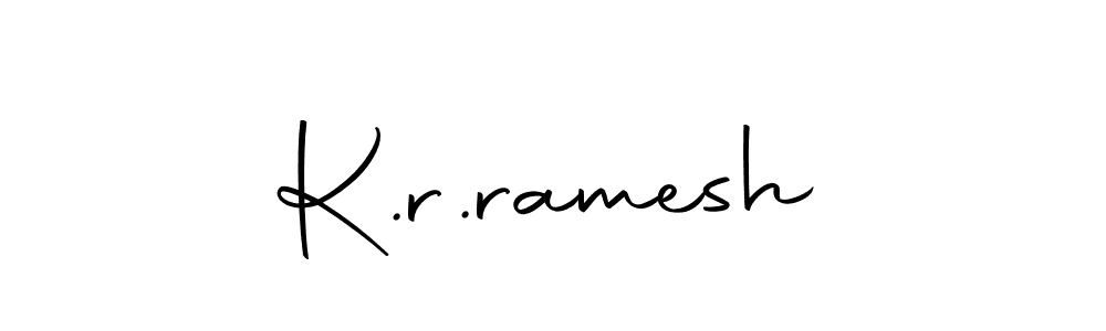 The best way (Autography-DOLnW) to make a short signature is to pick only two or three words in your name. The name K.r.ramesh include a total of six letters. For converting this name. K.r.ramesh signature style 10 images and pictures png