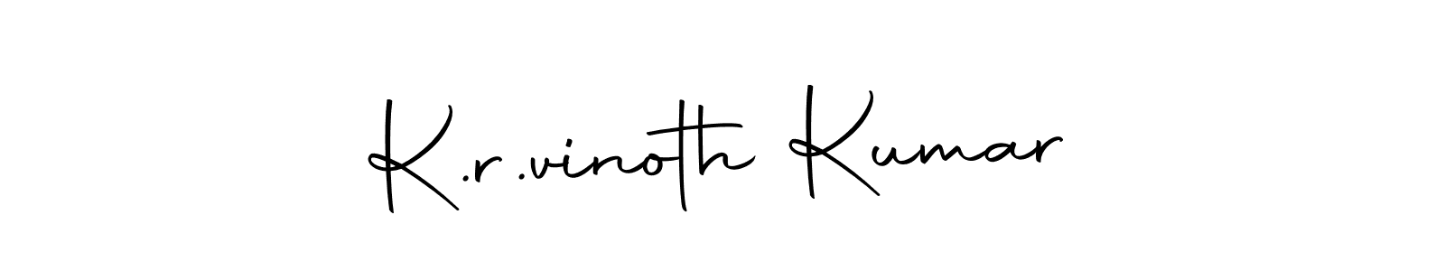 Use a signature maker to create a handwritten signature online. With this signature software, you can design (Autography-DOLnW) your own signature for name K.r.vinoth Kumar. K.r.vinoth Kumar signature style 10 images and pictures png