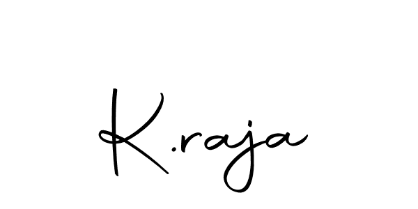 Use a signature maker to create a handwritten signature online. With this signature software, you can design (Autography-DOLnW) your own signature for name K.raja. K.raja signature style 10 images and pictures png