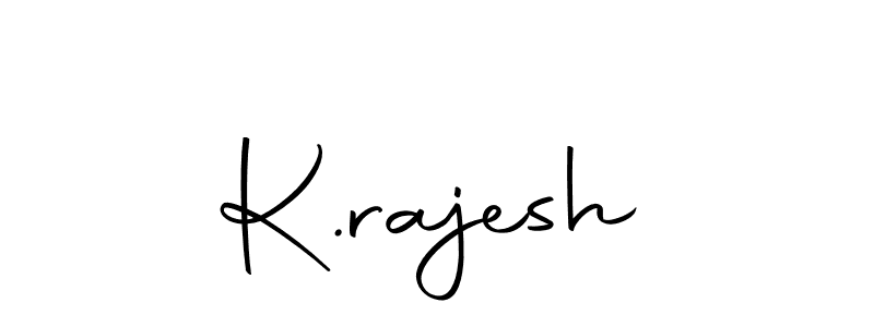 The best way (Autography-DOLnW) to make a short signature is to pick only two or three words in your name. The name K.rajesh include a total of six letters. For converting this name. K.rajesh signature style 10 images and pictures png