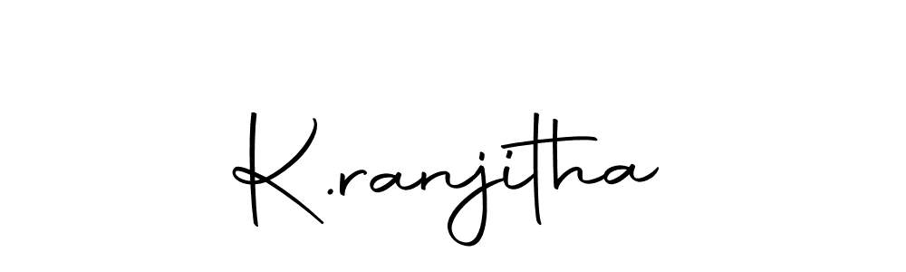 The best way (Autography-DOLnW) to make a short signature is to pick only two or three words in your name. The name K.ranjitha include a total of six letters. For converting this name. K.ranjitha signature style 10 images and pictures png