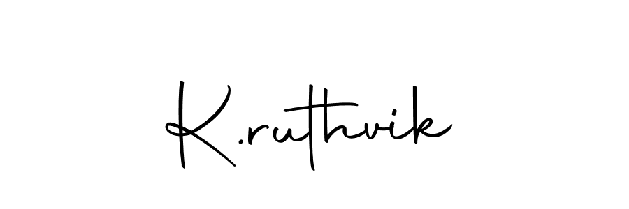 How to make K.ruthvik signature? Autography-DOLnW is a professional autograph style. Create handwritten signature for K.ruthvik name. K.ruthvik signature style 10 images and pictures png