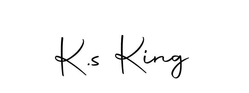 Make a beautiful signature design for name K.s King. With this signature (Autography-DOLnW) style, you can create a handwritten signature for free. K.s King signature style 10 images and pictures png