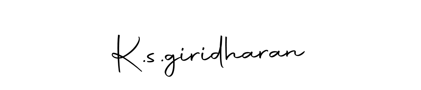 Make a short K.s.giridharan signature style. Manage your documents anywhere anytime using Autography-DOLnW. Create and add eSignatures, submit forms, share and send files easily. K.s.giridharan signature style 10 images and pictures png