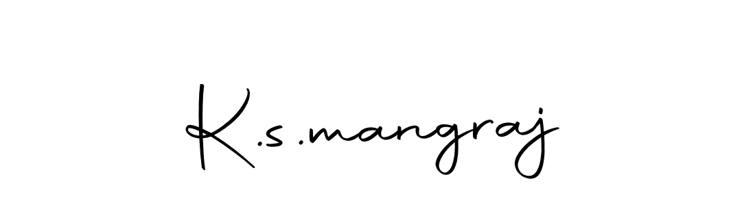 Make a beautiful signature design for name K.s.mangraj. With this signature (Autography-DOLnW) style, you can create a handwritten signature for free. K.s.mangraj signature style 10 images and pictures png