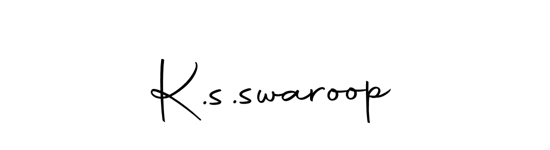 if you are searching for the best signature style for your name K.s.swaroop. so please give up your signature search. here we have designed multiple signature styles  using Autography-DOLnW. K.s.swaroop signature style 10 images and pictures png