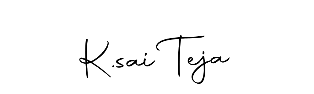 Use a signature maker to create a handwritten signature online. With this signature software, you can design (Autography-DOLnW) your own signature for name K.sai Teja. K.sai Teja signature style 10 images and pictures png