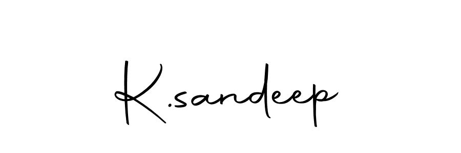 Create a beautiful signature design for name K.sandeep. With this signature (Autography-DOLnW) fonts, you can make a handwritten signature for free. K.sandeep signature style 10 images and pictures png