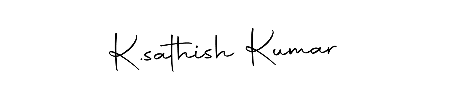 This is the best signature style for the K.sathish Kumar name. Also you like these signature font (Autography-DOLnW). Mix name signature. K.sathish Kumar signature style 10 images and pictures png