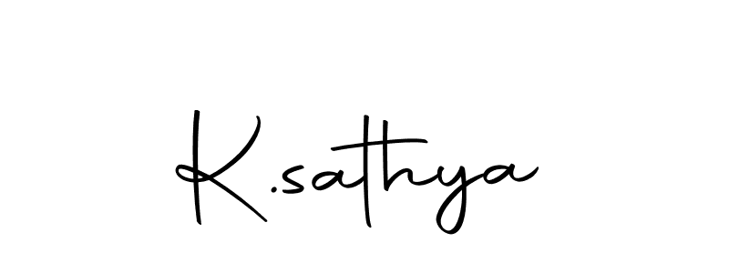 Create a beautiful signature design for name K.sathya. With this signature (Autography-DOLnW) fonts, you can make a handwritten signature for free. K.sathya signature style 10 images and pictures png