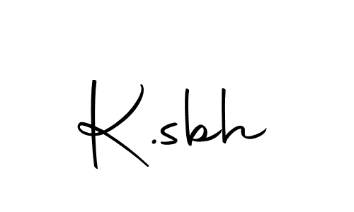 Make a beautiful signature design for name K.sbh. With this signature (Autography-DOLnW) style, you can create a handwritten signature for free. K.sbh signature style 10 images and pictures png