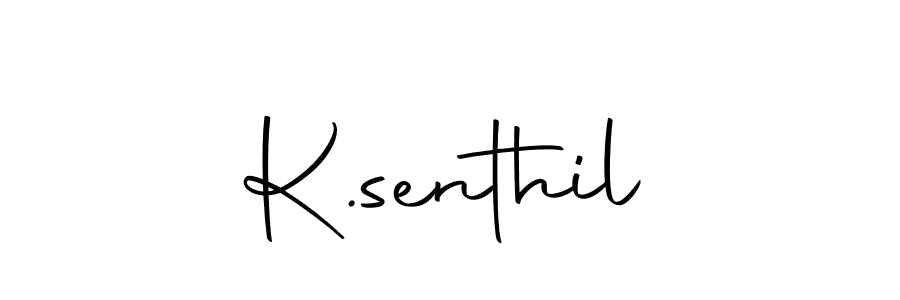 Create a beautiful signature design for name K.senthil. With this signature (Autography-DOLnW) fonts, you can make a handwritten signature for free. K.senthil signature style 10 images and pictures png