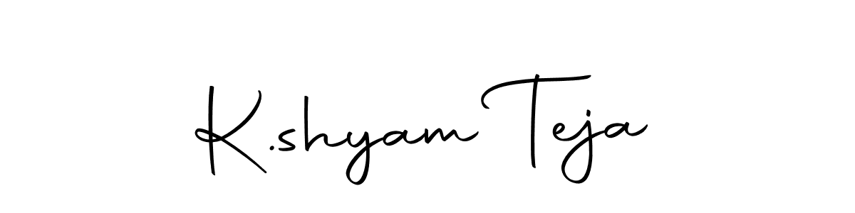 Make a beautiful signature design for name K.shyam Teja. With this signature (Autography-DOLnW) style, you can create a handwritten signature for free. K.shyam Teja signature style 10 images and pictures png