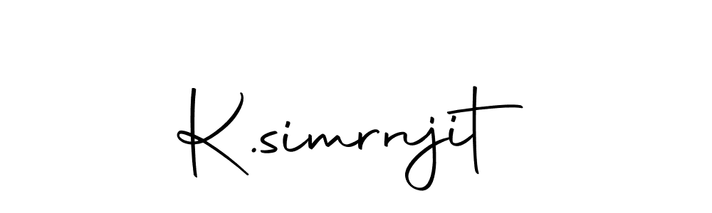 How to make K.simrnjit signature? Autography-DOLnW is a professional autograph style. Create handwritten signature for K.simrnjit name. K.simrnjit signature style 10 images and pictures png