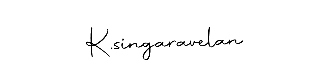 How to make K.singaravelan name signature. Use Autography-DOLnW style for creating short signs online. This is the latest handwritten sign. K.singaravelan signature style 10 images and pictures png