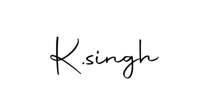 Design your own signature with our free online signature maker. With this signature software, you can create a handwritten (Autography-DOLnW) signature for name K.singh. K.singh signature style 10 images and pictures png